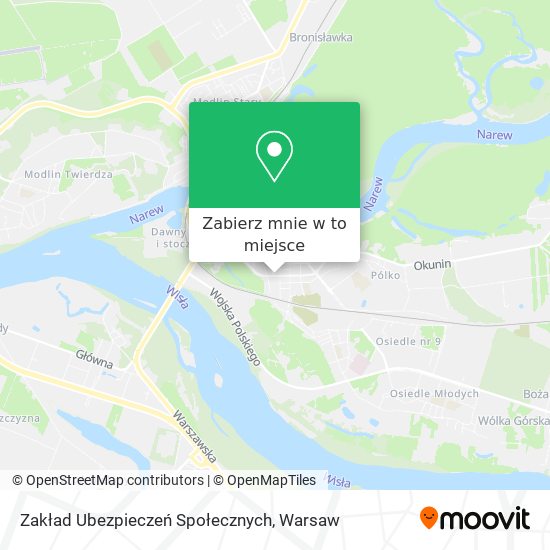 Mapa Zakład Ubezpieczeń Społecznych