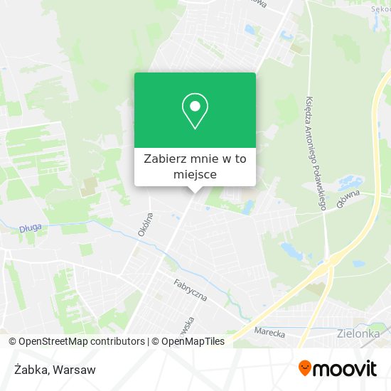 Mapa Żabka