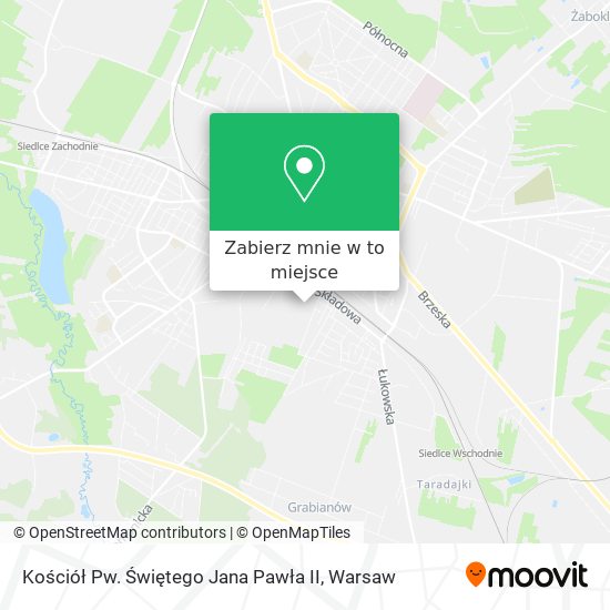 Mapa Kościół Pw. Świętego Jana Pawła II