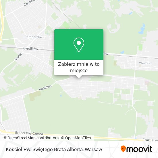 Mapa Kościół Pw. Świętego Brata Alberta