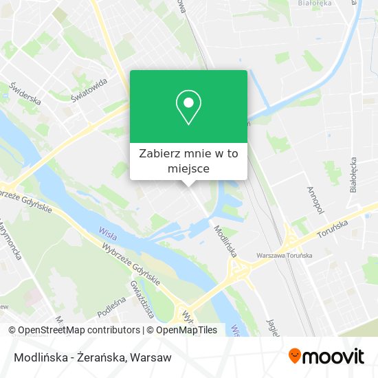 Mapa Modlińska - Żerańska