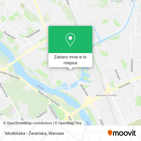 Mapa Modlińska - Żerańska