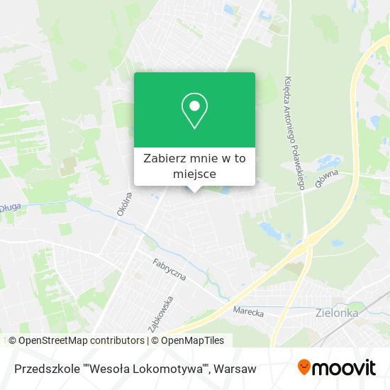 Mapa Przedszkole ""Wesoła Lokomotywa""