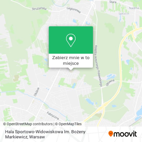 Mapa Hala Sportowo-Widowiskowa Im. Bożeny Markiewicz