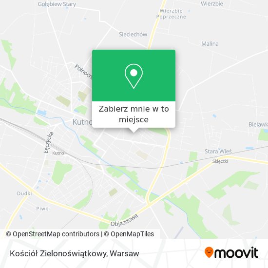 Mapa Kościół Zielonoświątkowy