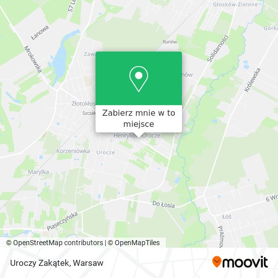 Mapa Uroczy Zakątek