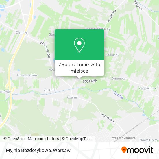 Mapa Myjnia Bezdotykowa