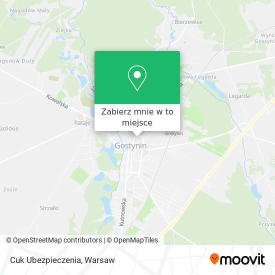 Mapa Cuk Ubezpieczenia