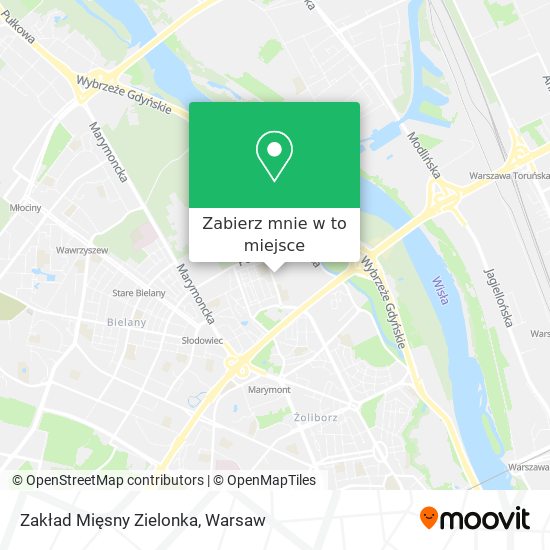 Mapa Zakład Mięsny Zielonka