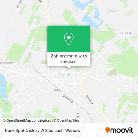 Mapa Bank Spółdzielczy W Siedlcach