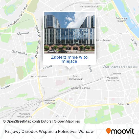 Mapa Krajowy Ośrodek Wsparcia Rolnictwa