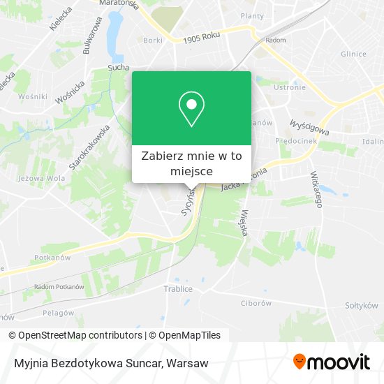 Mapa Myjnia Bezdotykowa Suncar