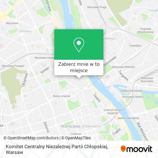 Mapa Komitet Centralny Niezależnej Partii Chłopskiej