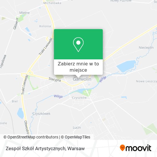 Mapa Zespół Szkół Artystycznych