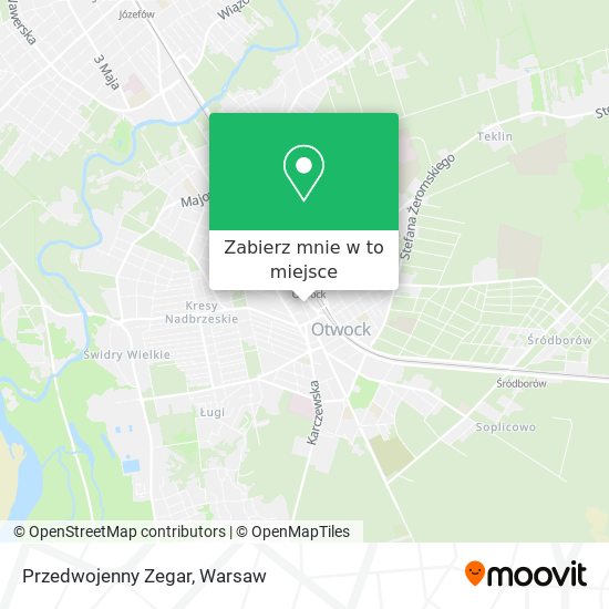 Mapa Przedwojenny Zegar