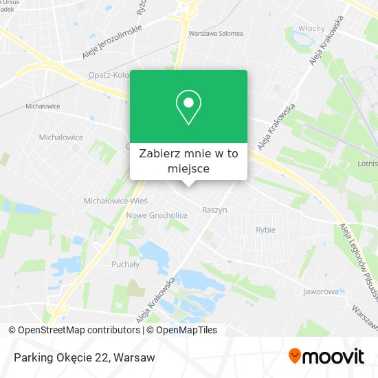 Mapa Parking Okęcie 22