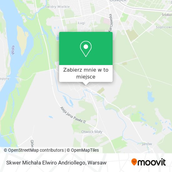 Mapa Skwer Michała Elwiro Andriollego