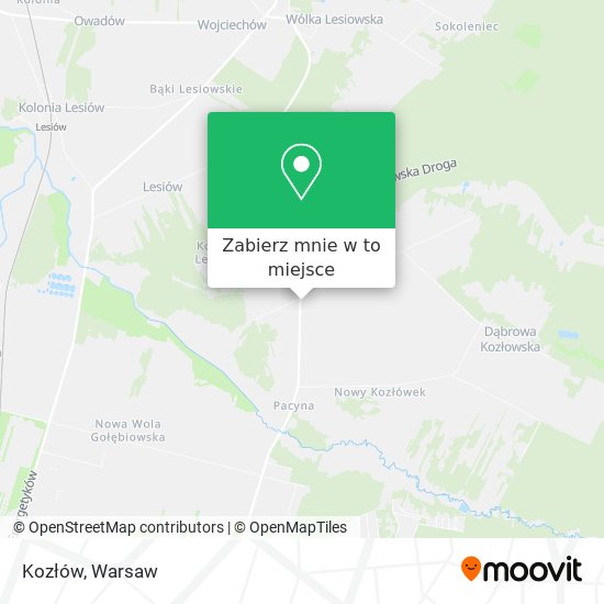 Mapa Kozłów