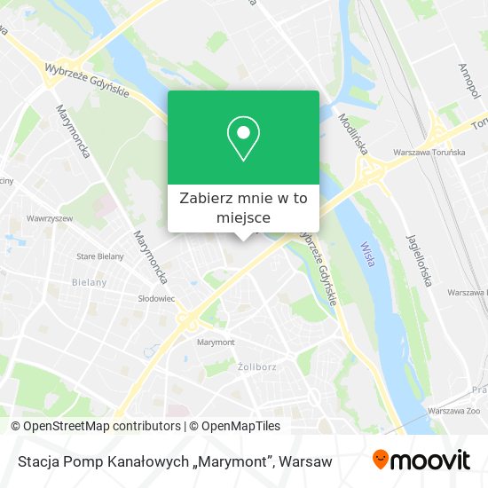 Mapa Stacja Pomp Kanałowych „Marymont”