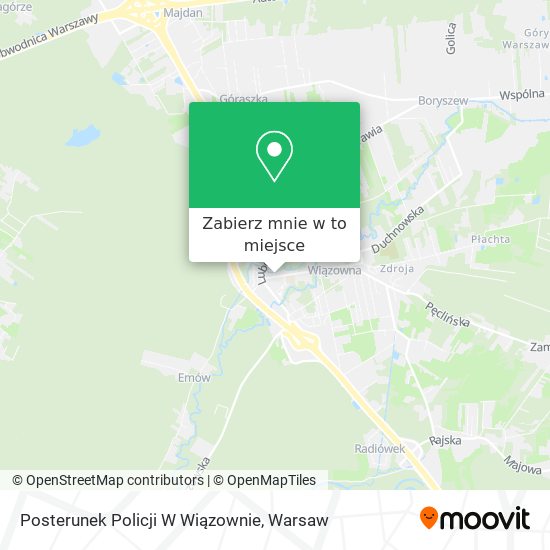 Mapa Posterunek Policji W Wiązownie