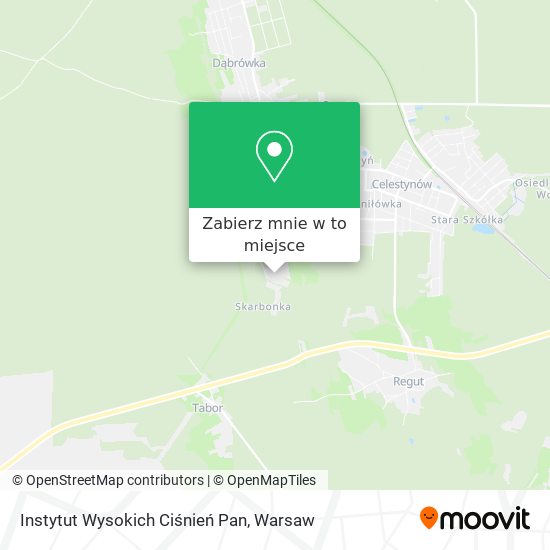 Mapa Instytut Wysokich Ciśnień Pan