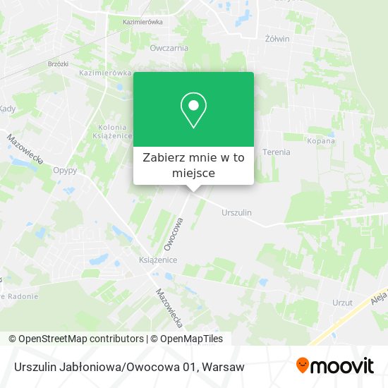 Mapa Urszulin Jabłoniowa/Owocowa 01