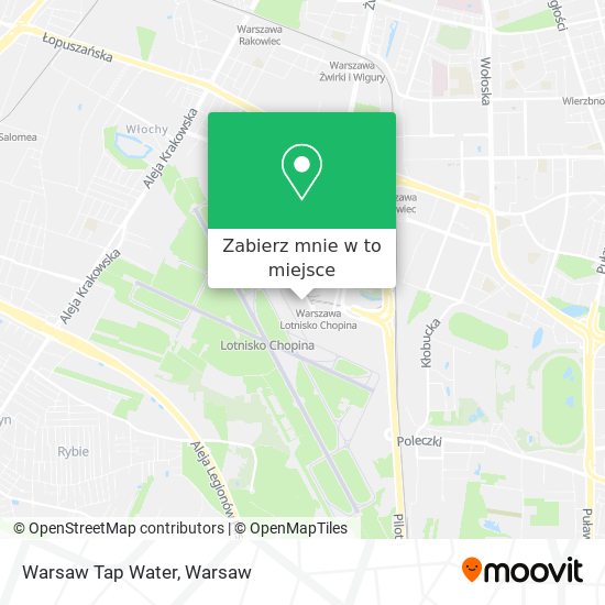Mapa Warsaw Tap Water