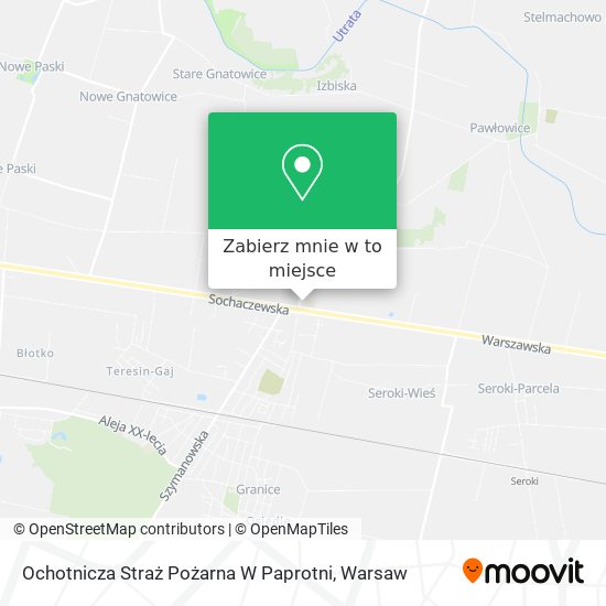 Mapa Ochotnicza Straż Pożarna W Paprotni