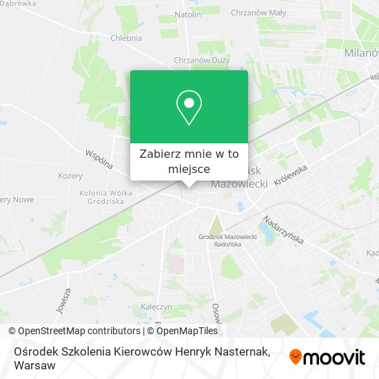 Mapa Ośrodek Szkolenia Kierowców Henryk Nasternak