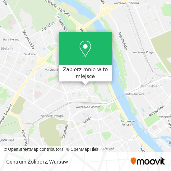 Mapa Centrum Żoliborz