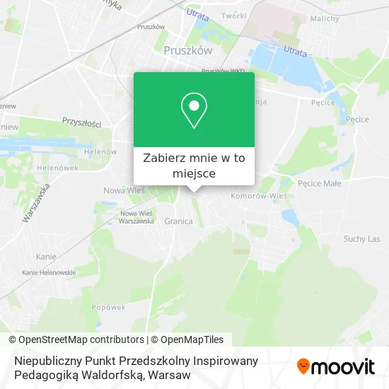 Mapa Niepubliczny Punkt Przedszkolny Inspirowany Pedagogiką Waldorfską