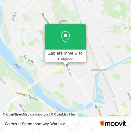 Mapa Warsztat Samochodowy