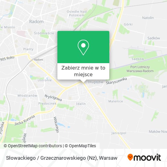 Mapa Słowackiego / Grzecznarowskiego (Nż)