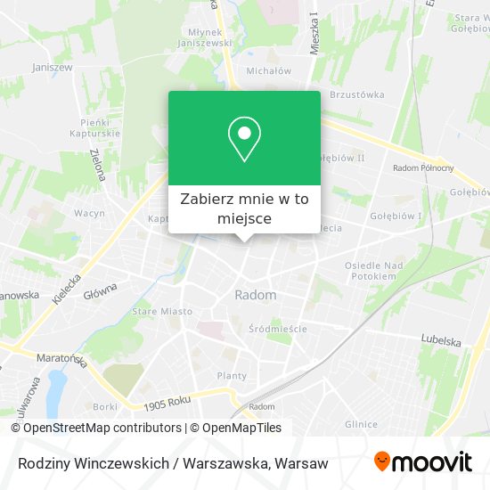 Mapa Rodziny Winczewskich / Warszawska