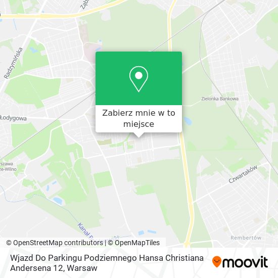 Mapa Wjazd Do Parkingu Podziemnego Hansa Christiana Andersena 12