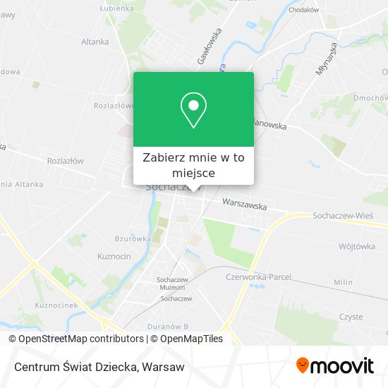 Mapa Centrum Świat Dziecka