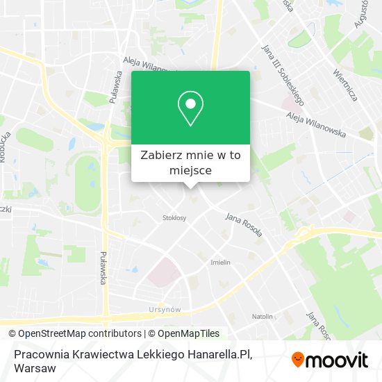 Mapa Pracownia Krawiectwa Lekkiego Hanarella.Pl