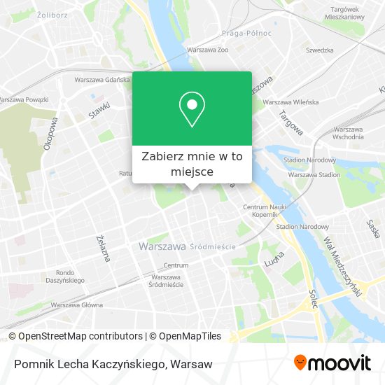 Mapa Pomnik Lecha Kaczyńskiego