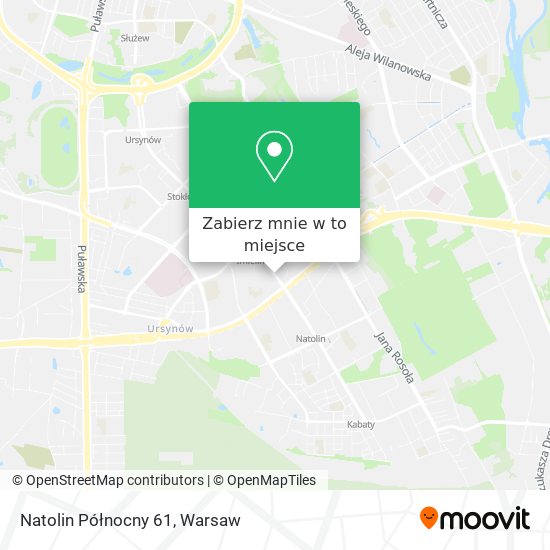 Mapa Natolin Północny 61