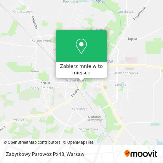 Mapa Zabytkowy Parowóz Px48