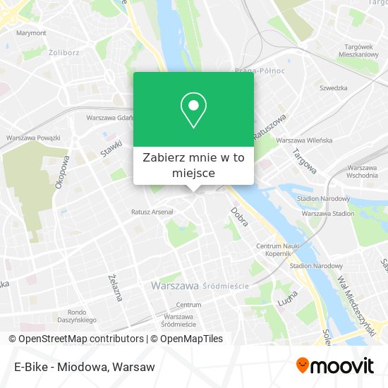 Mapa E-Bike - Miodowa