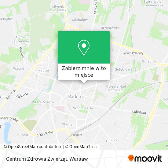 Mapa Centrum Zdrowia Zwierząt