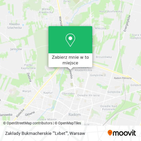 Mapa Zakłady Bukmacherskie ""Lvbet""