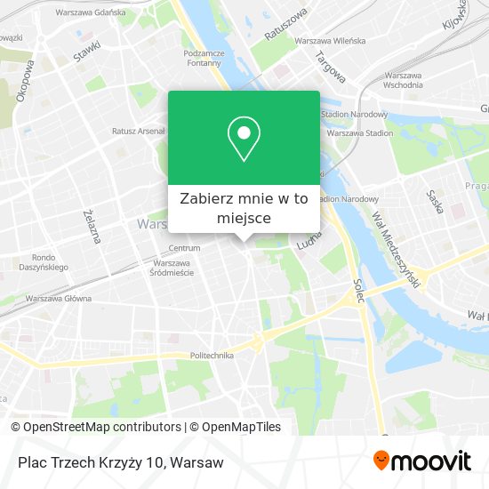 Mapa Plac Trzech Krzyży 10