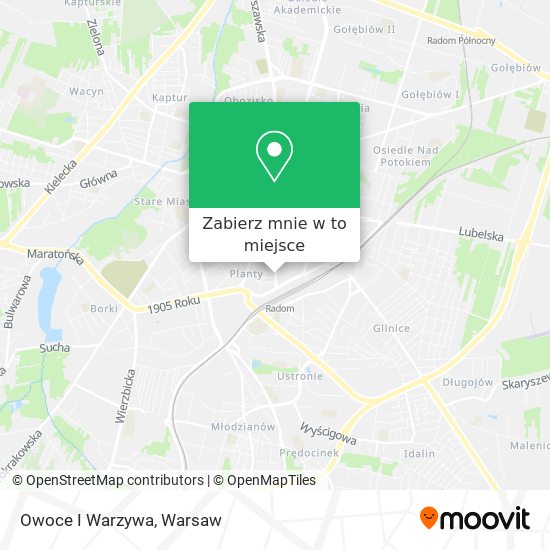 Mapa Owoce I Warzywa