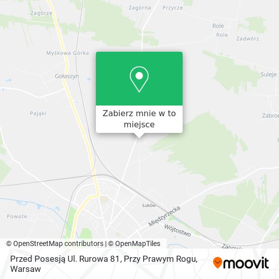 Mapa Przed Posesją Ul. Rurowa 81, Przy Prawym Rogu