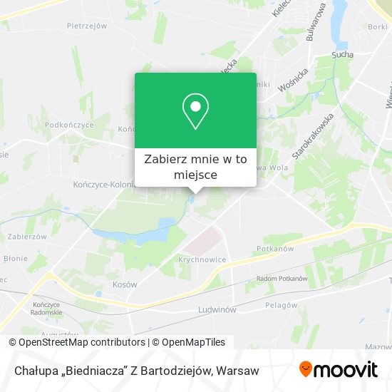 Mapa Chałupa „Biedniacza” Z Bartodziejów