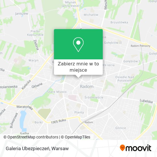 Mapa Galeria Ubezpieczeń