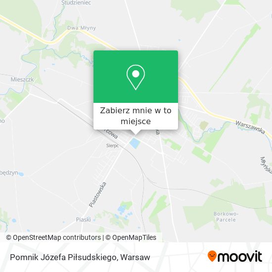 Mapa Pomnik Józefa Piłsudskiego