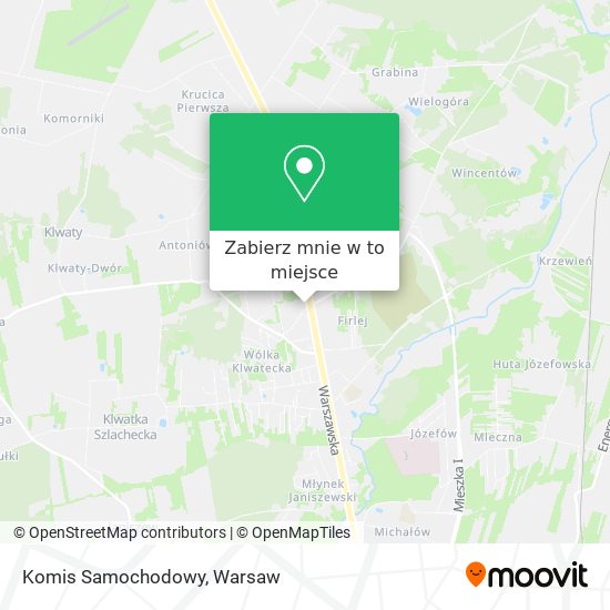 Mapa Komis Samochodowy